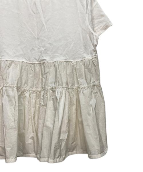 MONCLER（モンクレール）MONCLER (モンクレール) 切り替えTシャツ ホワイト サイズ:Ｓの古着・服飾アイテム