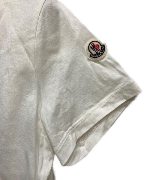 MONCLER（モンクレール）MONCLER (モンクレール) 切り替えTシャツ ホワイト サイズ:Ｓの古着・服飾アイテム