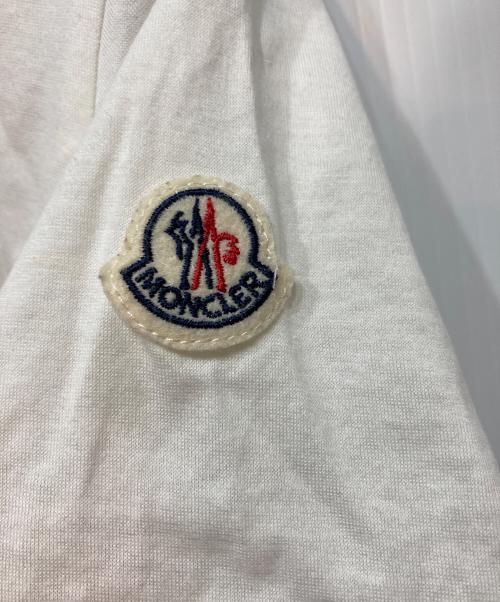 MONCLER（モンクレール）MONCLER (モンクレール) 切り替えTシャツ ホワイト サイズ:Ｓの古着・服飾アイテム