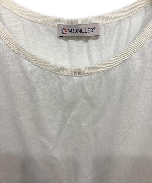 MONCLER（モンクレール）MONCLER (モンクレール) 切り替えTシャツ ホワイト サイズ:Ｓの古着・服飾アイテム