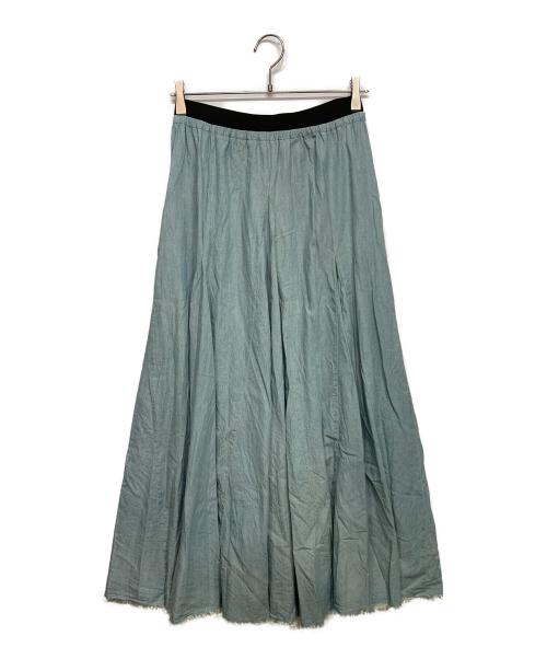 BEARDSLEY（ビアズリー）BEARDSLEY (ビアズリー) カットオフフレアスカート インディゴ サイズ:FREEの古着・服飾アイテム