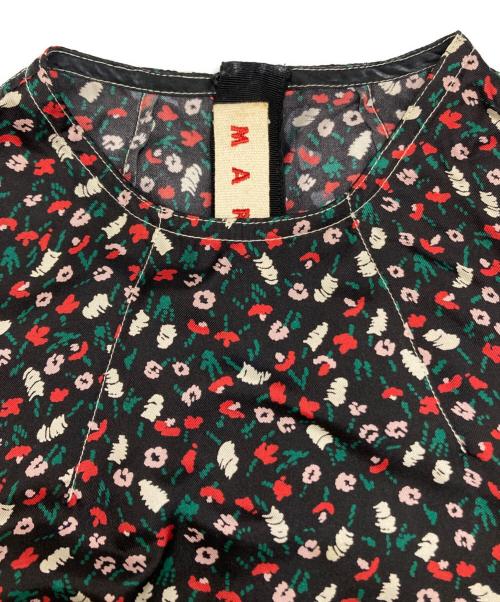 MARNI（マルニ）MARNI (マルニ) シルク花柄ノースリーブワンピース ブラック サイズ:36の古着・服飾アイテム