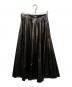 MM6 Maison Margiela (エムエムシックスメゾンマルジェラ) コーティング フェイクレザープリーツスカート ブラック サイズ:38：9000円