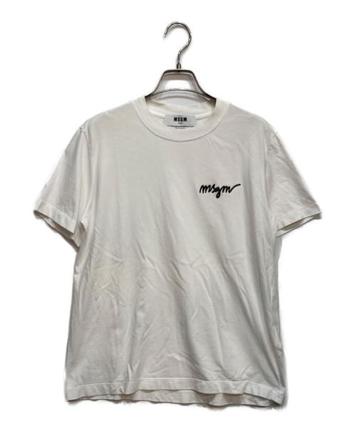 MSGM（エムエスジーエム）MSGM (エムエスジーエム) Tシャツ ホワイト サイズ:XSの古着・服飾アイテム