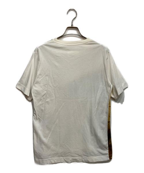 MM6 Maison Margiela（エムエムシックスメゾンマルジェラ）MM6 Maison Margiela (エムエムシックスメゾンマルジェラ) 転写 プリント Tシャツ ブラウン×ホワイト サイズ:Mの古着・服飾アイテム