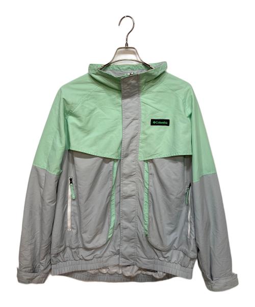 Columbia（コロンビア）Columbia (コロンビア) ハイプウルフウインドブレーカー グレー×グリーン サイズ:Lの古着・服飾アイテム