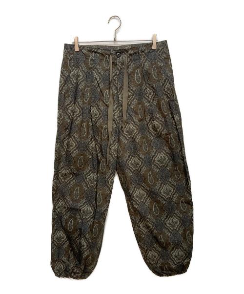 JOURNAL STANDARD（ジャーナルスタンダード）JOURNAL STANDARD (ジャーナルスタンダード) リップストップ リバティ オーバーパンツ グレー×ブラウン サイズ:Lの古着・服飾アイテム