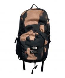 THE NORTH FACE×SUPREME（ザ ノース フェイス×シュプリーム）の古着「Bleached Denim Print Pocono Backpack」｜ベージュ×ブラック