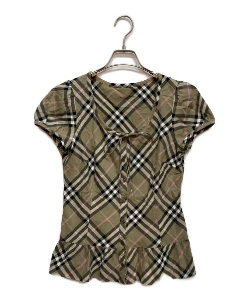 BURBERRY LONDON（バーバリーロンドン）BURBERRY LONDON (バーバリーロンドン) チェックシャツ ブラウン サイズ:Mの古着・服飾アイテム
