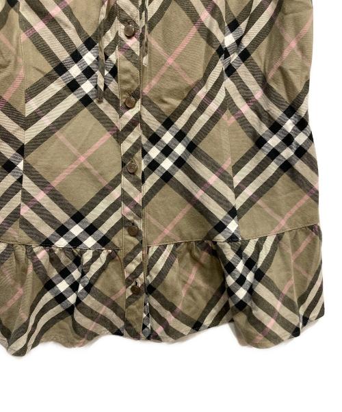BURBERRY LONDON（バーバリーロンドン）BURBERRY LONDON (バーバリーロンドン) チェックシャツ ブラウン サイズ:Mの古着・服飾アイテム
