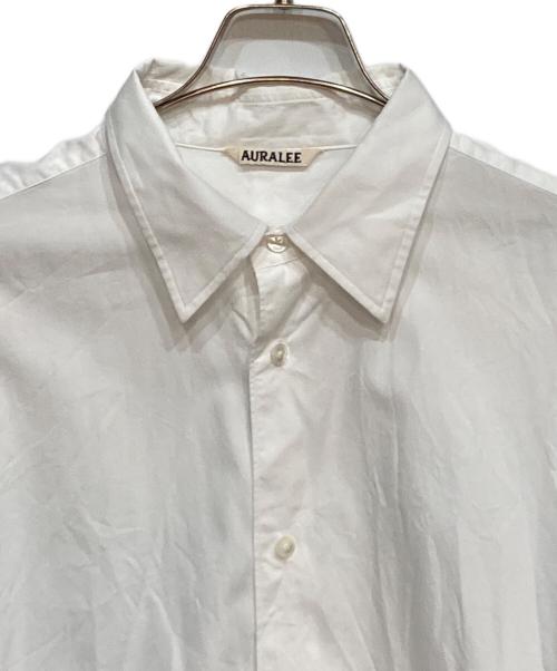 AURALEE（オーラリー）AURALEE (オーラリー) WASHED FINX TWILL SHIRT ホワイト サイズ:５の古着・服飾アイテム