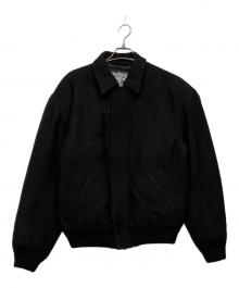 Acne studios（アクネ ストゥディオズ）の古着「ウールジッパー中綿ボンバージャケット」｜ブラック