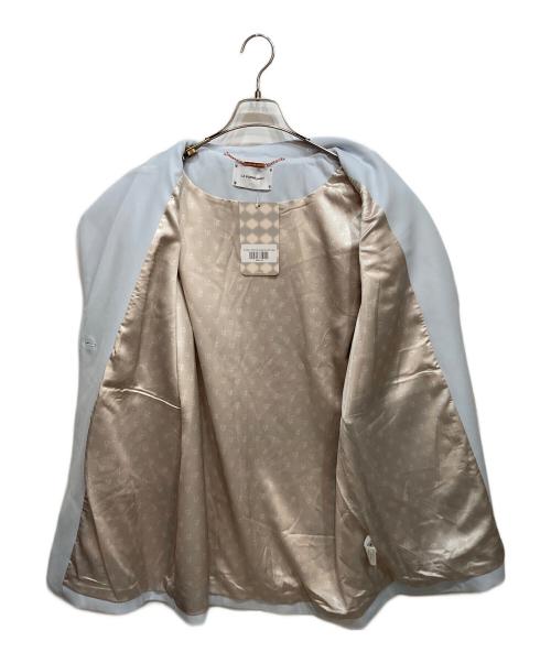LA POMME（ラポミ）LA POMME (ラポミ) Ribbon Attacthed  Jacket ブルー サイズ:M 未使用品の古着・服飾アイテム