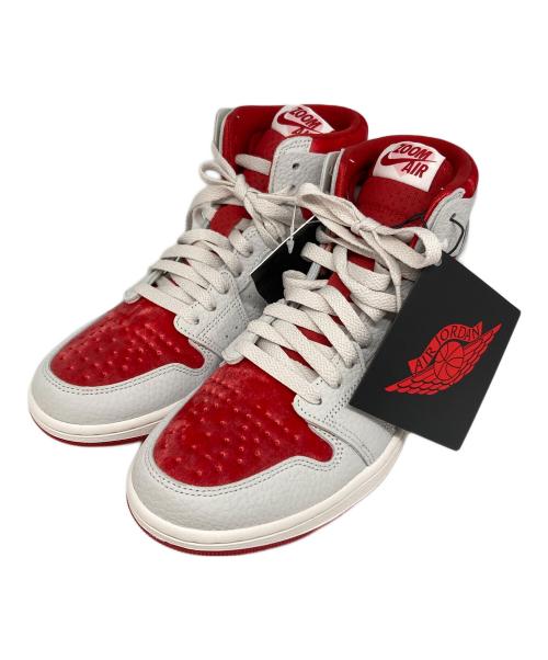 NIKE（ナイキ）NIKE (ナイキ) WMNS AIR JORDAN 1 ZOOM AIR CMFT 2 SP グレー×レッド サイズ:25cm 未使用品の古着・服飾アイテム