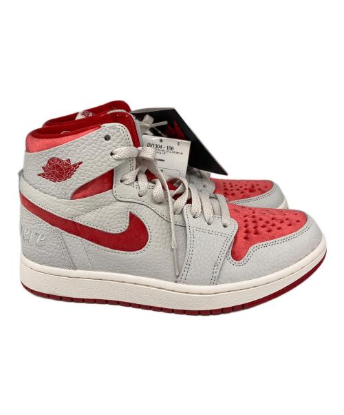 NIKE（ナイキ）NIKE (ナイキ) WMNS AIR JORDAN 1 ZOOM AIR CMFT 2 SP グレー×レッド サイズ:25cm 未使用品の古着・服飾アイテム