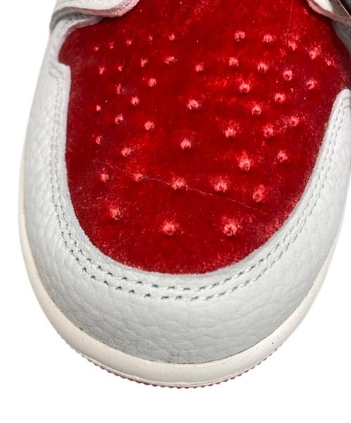 NIKE（ナイキ）NIKE (ナイキ) WMNS AIR JORDAN 1 ZOOM AIR CMFT 2 SP グレー×レッド サイズ:25cm 未使用品の古着・服飾アイテム