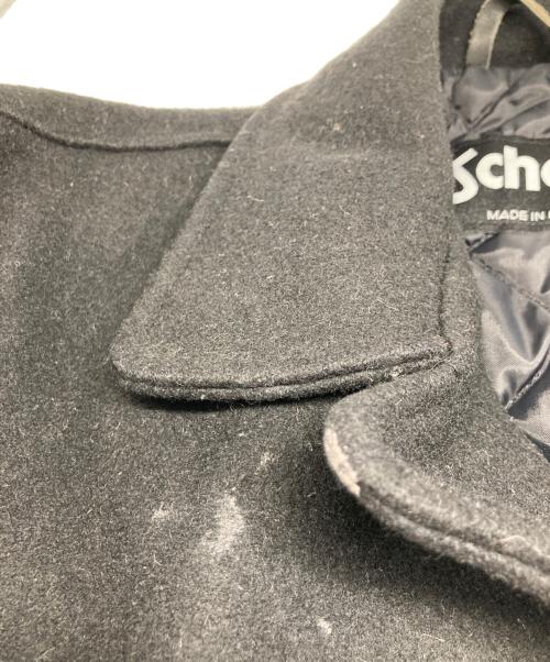 Schott（ショット）Schott (ショット) シングル Pコート ブラック サイズ:42の古着・服飾アイテム
