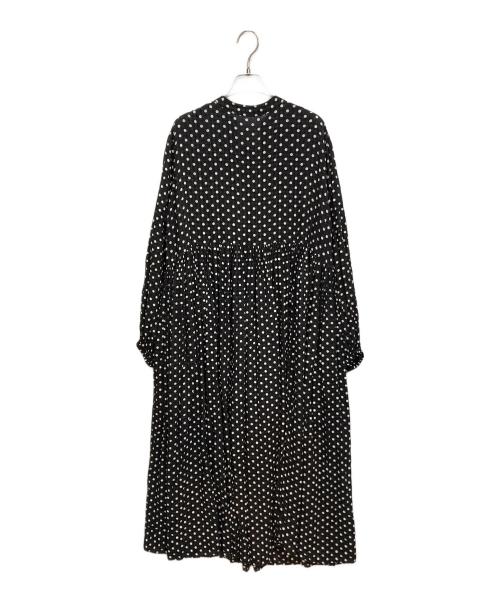BEARDSLEY（ビアズリー）BEARDSLEY (ビアズリー) ドットギャザーワンピース ブラック サイズ:1の古着・服飾アイテム