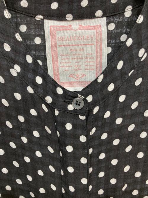 BEARDSLEY（ビアズリー）BEARDSLEY (ビアズリー) ドットギャザーワンピース ブラック サイズ:1の古着・服飾アイテム