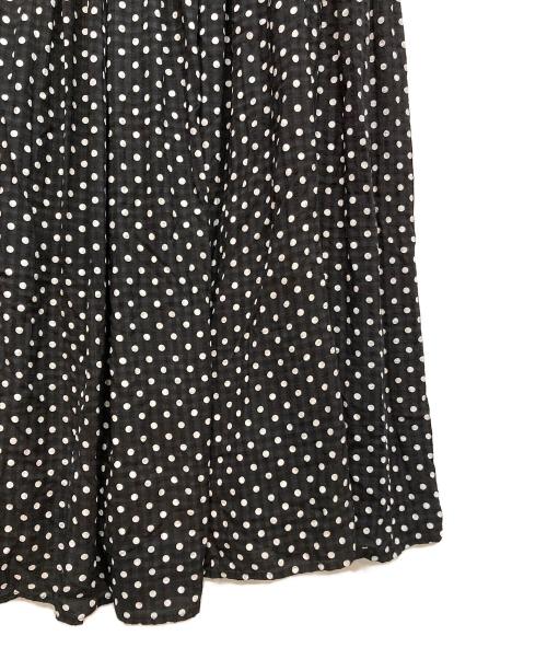 BEARDSLEY（ビアズリー）BEARDSLEY (ビアズリー) ドットギャザーワンピース ブラック サイズ:1の古着・服飾アイテム