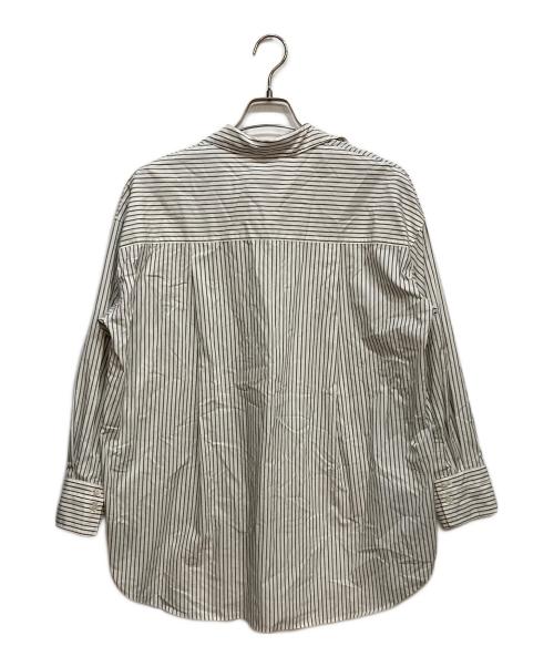 Noble（ノーブル）Noble (ノーブル) イージーケアコットンスキッパーシャツ ブラック×ホワイト サイズ:FREEの古着・服飾アイテム