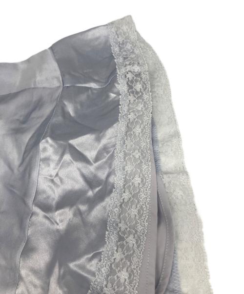 Deicy（デイシー）Deicy (デイシー) シルクピンタック レース ワンピース ブルー サイズ:1の古着・服飾アイテム