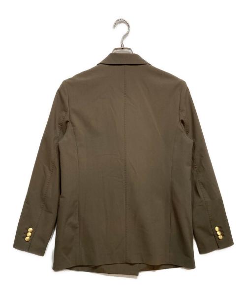 Spick and Span（スピック＆スパン）Spick and Span (スピック＆スパン) プレーンウィーブ ダブルブレスト ジャケット ブラウン サイズ:36の古着・服飾アイテム