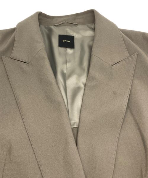 Spick and Span（スピック＆スパン）Spick and Span (スピック＆スパン) プレーンウィーブ ダブルブレスト ジャケット ブラウン サイズ:36の古着・服飾アイテム