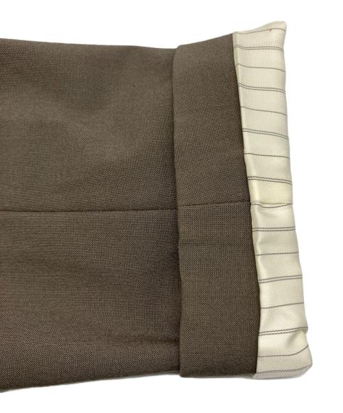 Spick and Span（スピック＆スパン）Spick and Span (スピック＆スパン) プレーンウィーブ ダブルブレスト ジャケット ブラウン サイズ:36の古着・服飾アイテム