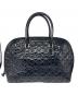 ANYA HINDMARCH (アニヤ・ハインドマーチ) リボン柄エナメルバッグ ブラック：5000円