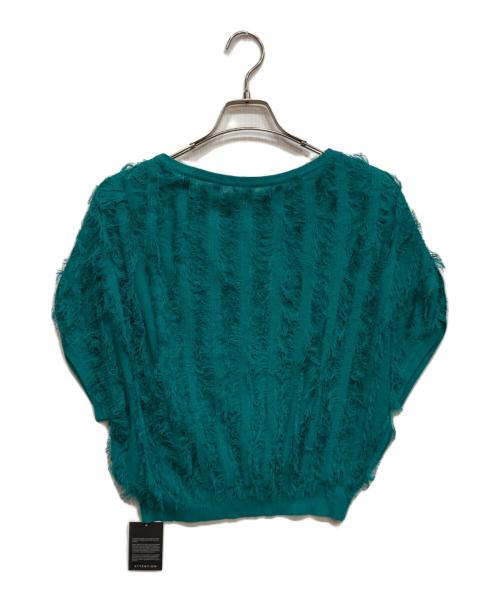 ANAYI（アナイ）ANAYI (アナイ) フリンジニット プルオーバー グリーン サイズ:38 未使用品の古着・服飾アイテム