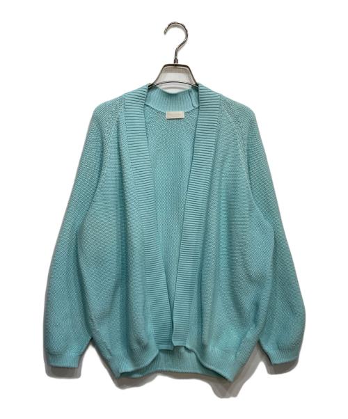 BALLSEY（ボールジィ）BALLSEY (ボールジィ) モスステッチ フロントオープン カーディガン ブルー サイズ:Sの古着・服飾アイテム