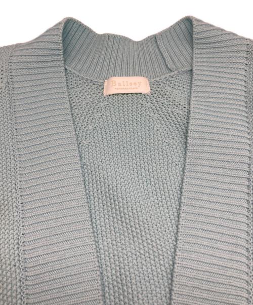 BALLSEY（ボールジィ）BALLSEY (ボールジィ) モスステッチ フロントオープン カーディガン ブルー サイズ:Sの古着・服飾アイテム