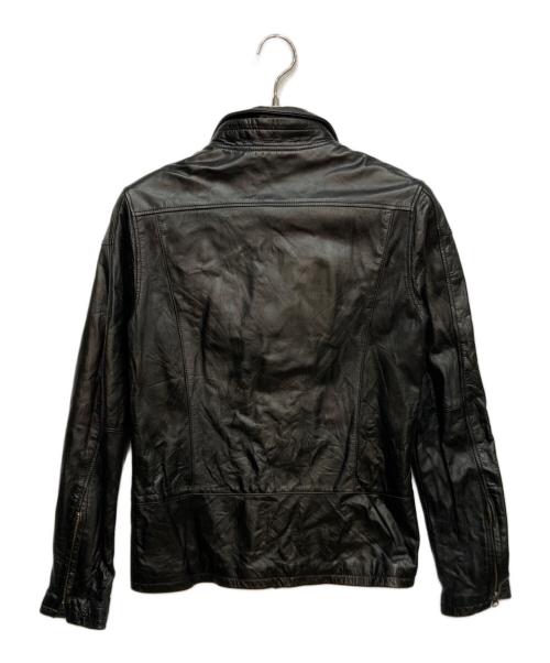 Shama（シャマ）Shama (シャマ) カウレザー ライダース ジャケット ブラック サイズ:40の古着・服飾アイテム