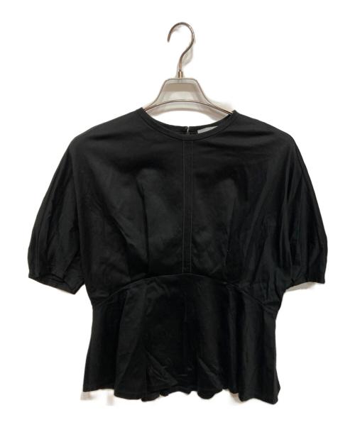 theory luxe（セオリーリュクス）theory luxe (セオリーリュクス) ペプラムカットソー ブラック サイズ:38の古着・服飾アイテム