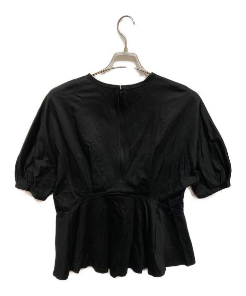 theory luxe（セオリーリュクス）theory luxe (セオリーリュクス) ペプラムカットソー ブラック サイズ:38の古着・服飾アイテム