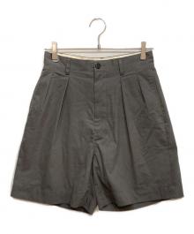 ORCIVAL（オーシバル）の古着「別注ボディシェルオックスフォード タックショーツ」｜グレー