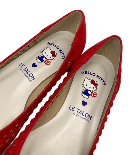 Le Talon（ル タロン）Le Talon (ル タロン) ポインテッドサシメッシュフラット レッド サイズ:23cmの古着・服飾アイテム