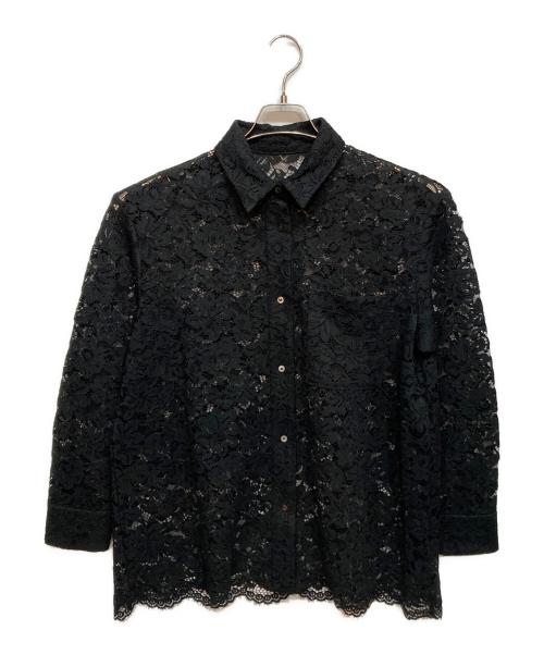 Spick and Span（スピック＆スパン）Spick and Span (スピック＆スパン) レースシャツ ブラック サイズ:FREEの古着・服飾アイテム