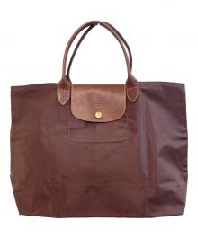 LONGCHAMP（ロンシャン）の古着「ナイロンバッグ」｜ブラウン