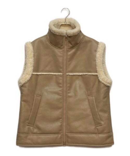 CITEN（シテン）CITEN (シテン) フェイクムートン ベスト ベージュ サイズ:Free 未使用品の古着・服飾アイテム