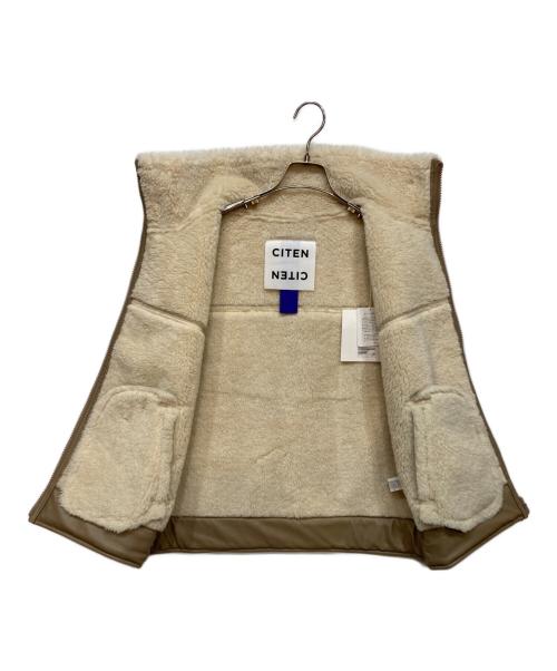 CITEN（シテン）CITEN (シテン) フェイクムートン ベスト ベージュ サイズ:Free 未使用品の古着・服飾アイテム