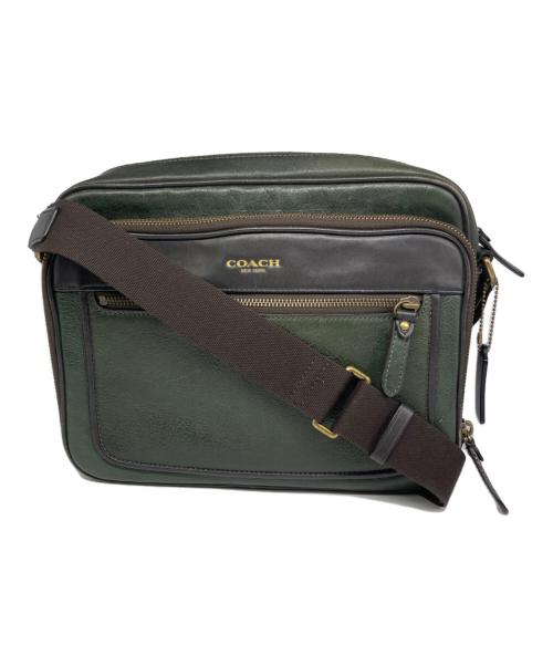 COACH（コーチ）COACH (コーチ) Essex Leather Flight Case グリーンの古着・服飾アイテム