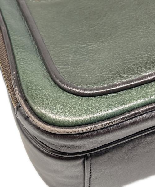 COACH（コーチ）COACH (コーチ) Essex Leather Flight Case グリーンの古着・服飾アイテム