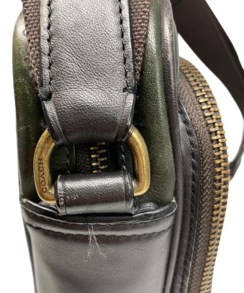 COACH（コーチ）COACH (コーチ) Essex Leather Flight Case グリーンの古着・服飾アイテム