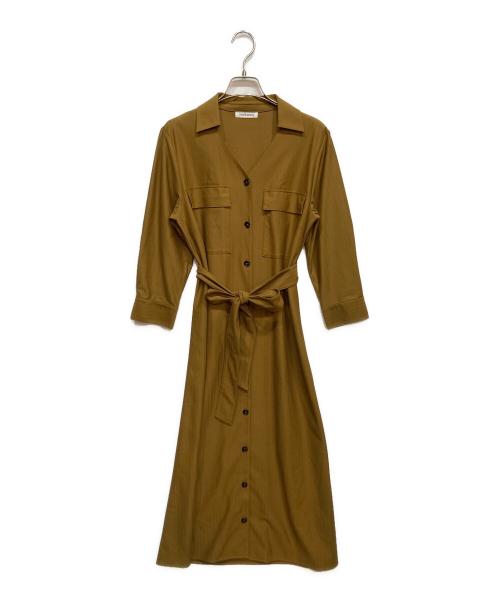 NEWYORKER（ニューヨーカー）NEWYORKER (ニューヨーカー) シャツワンピース ブラウン サイズ:Lの古着・服飾アイテム