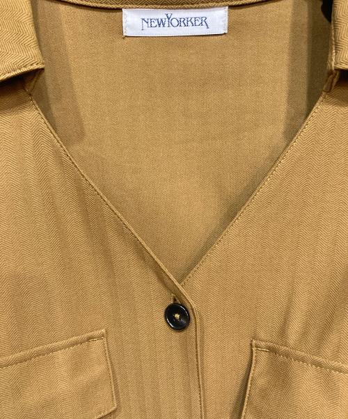 NEWYORKER（ニューヨーカー）NEWYORKER (ニューヨーカー) シャツワンピース ブラウン サイズ:Lの古着・服飾アイテム
