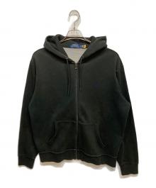 POLO RALPH LAUREN（ポロ・ラルフローレン）の古着「ジップパーカー」｜ブラック