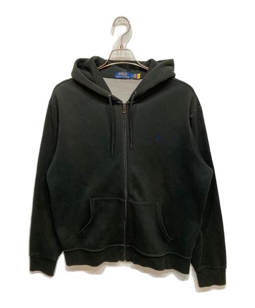 POLO RALPH LAUREN（ポロ・ラルフローレン）POLO RALPH LAUREN (ポロ・ラルフローレン) ジップパーカー ブラック サイズ:Lの古着・服飾アイテム