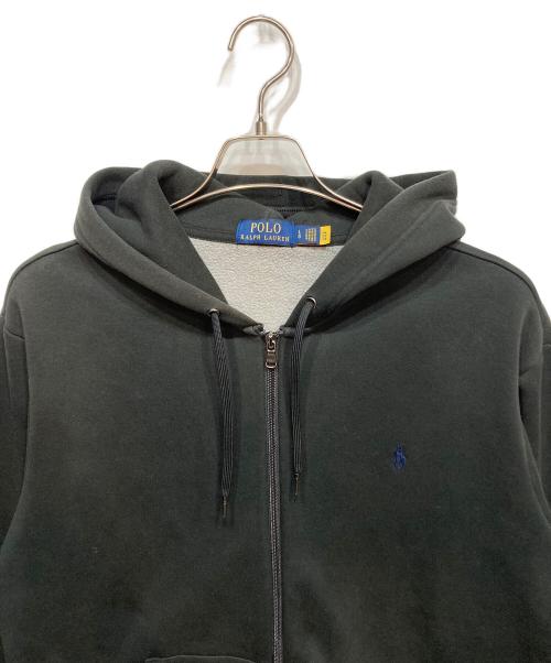 POLO RALPH LAUREN（ポロ・ラルフローレン）POLO RALPH LAUREN (ポロ・ラルフローレン) ジップパーカー ブラック サイズ:Lの古着・服飾アイテム